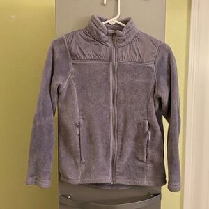 Purple 32 Degrees Girls Large Fleece Zip-Up Jacket